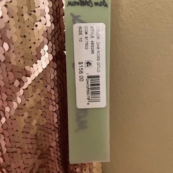 Rose gold Sam Edelman halter dress size 10 - Picture 4 of 4